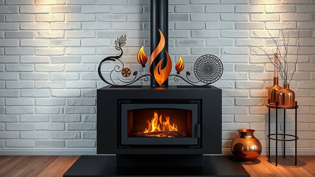 modern rustic aesthetic accents