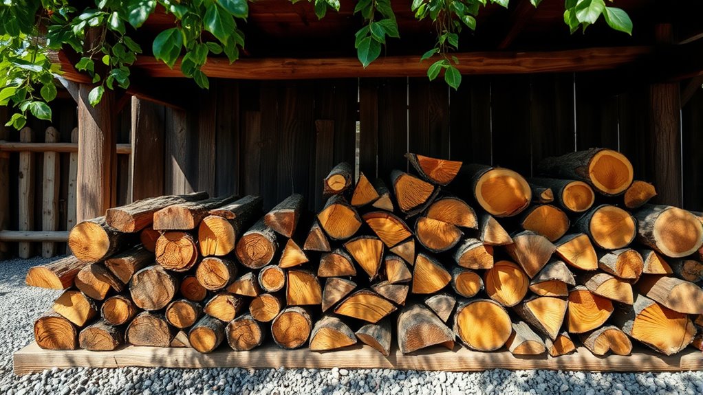 optimal firewood storage conditions