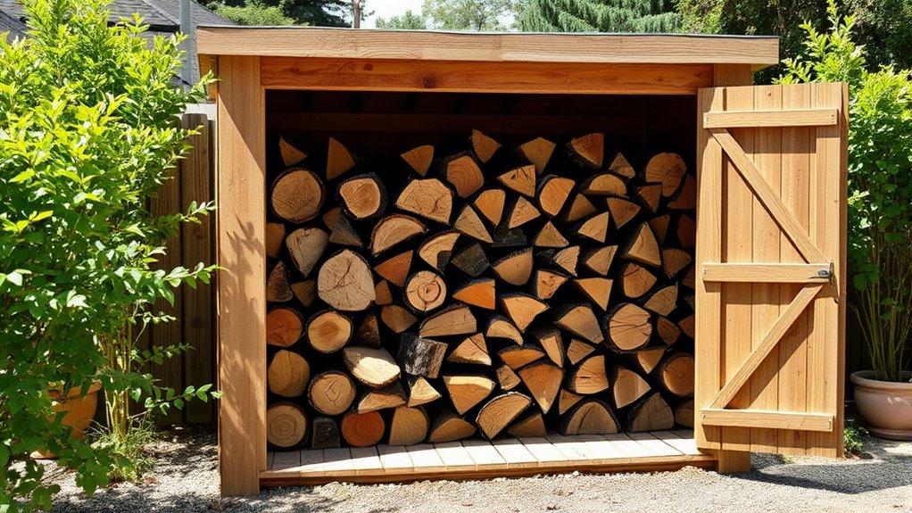 proper firewood storage practices