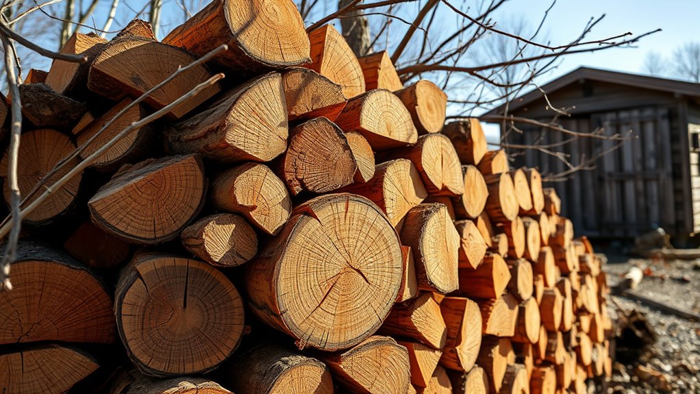 properly seasoned firewood improves efficiency