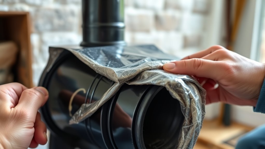 safe stove pipe insulation practices