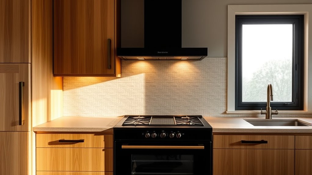 seamless aesthetic stove integration