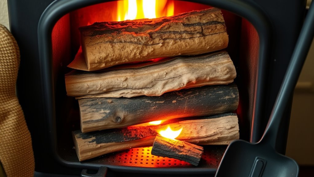 start fire with dry wood