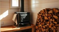 store wood stove properly