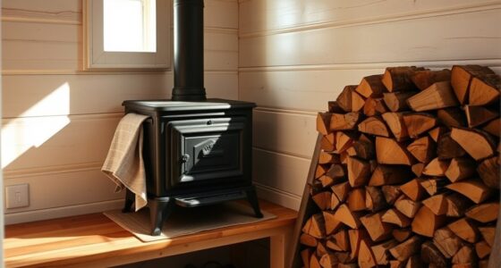 store wood stove properly