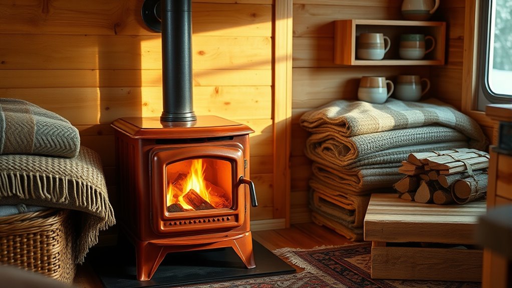 tiny home wood stove