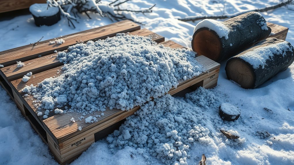 use ashes for ice traction