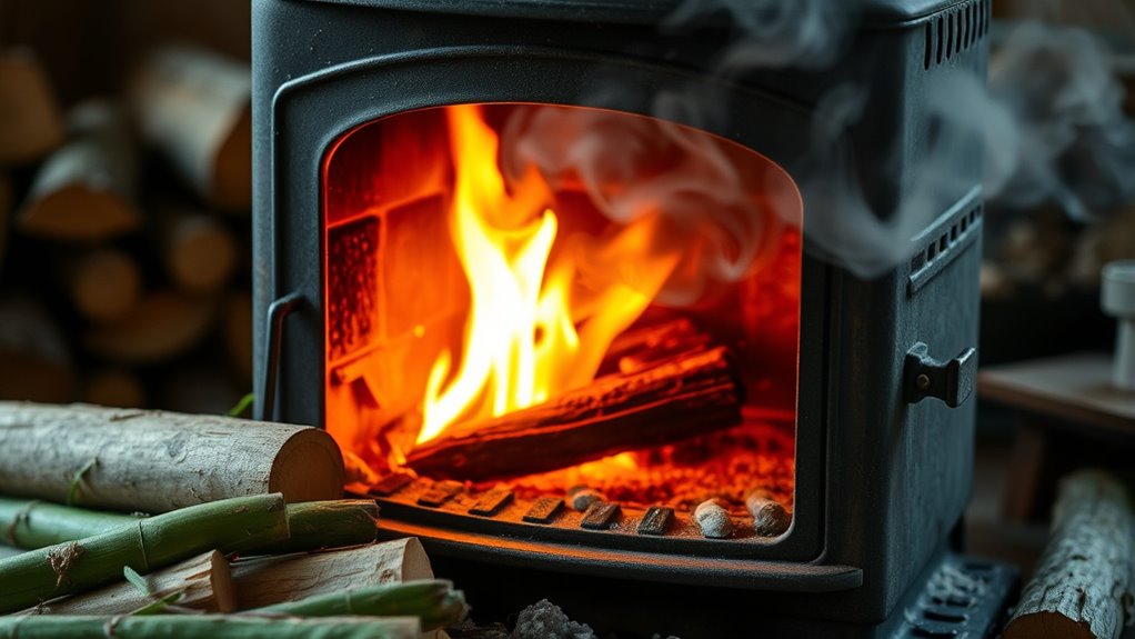 use properly seasoned firewood