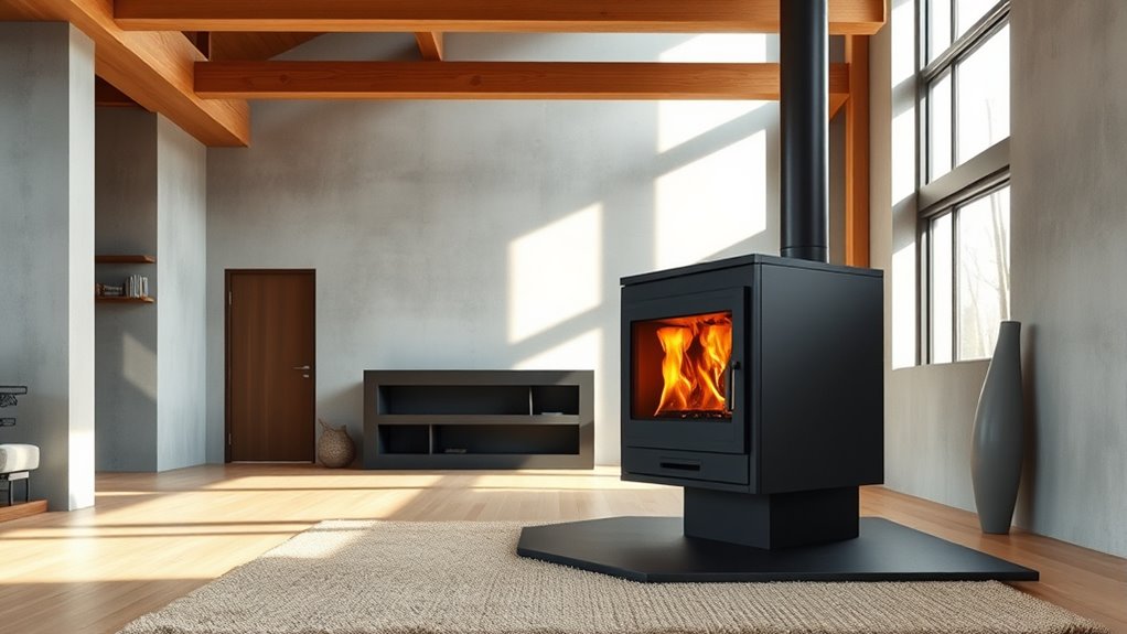 wood stove architectural case studies