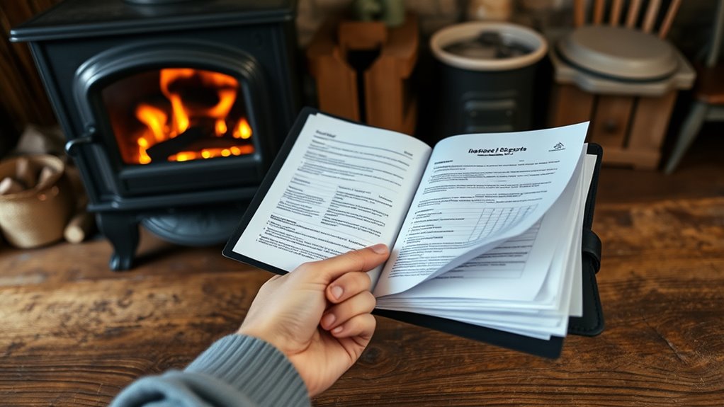 wood stove documentation requirements