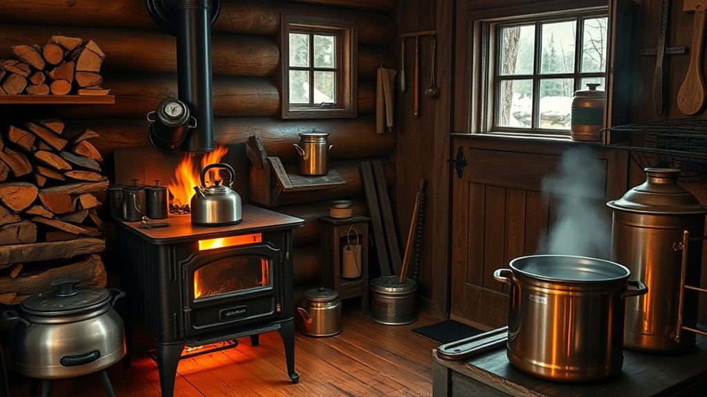 wood stove multi use safety