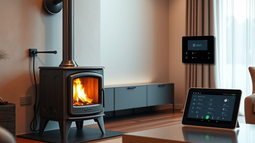 wood stove smart integration