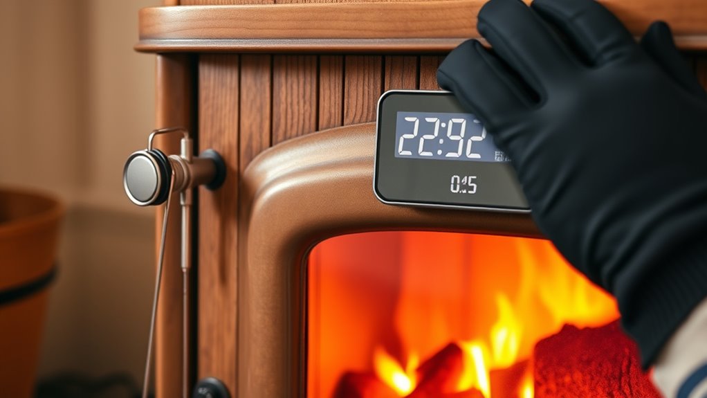 wood stove temperature control