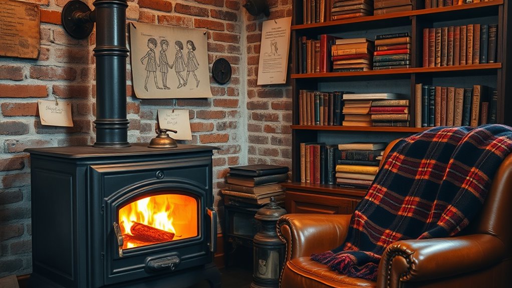 wood stoves symbolize warmth