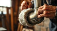 wrap and insulate pipe
