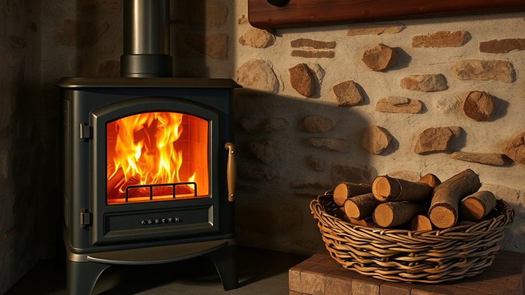 advantages and disadvantages of wood heating