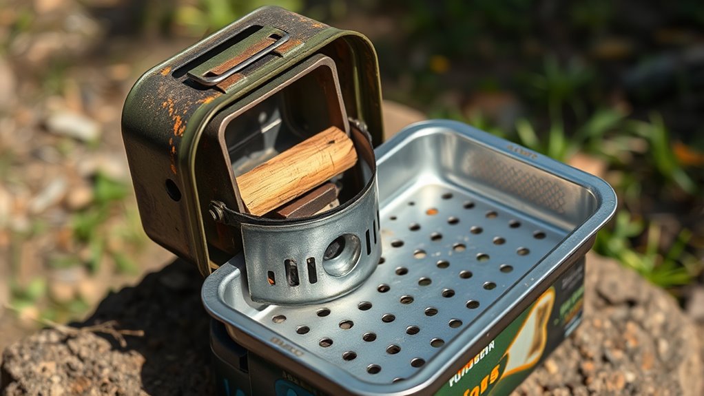 ash tray for cleaner stove