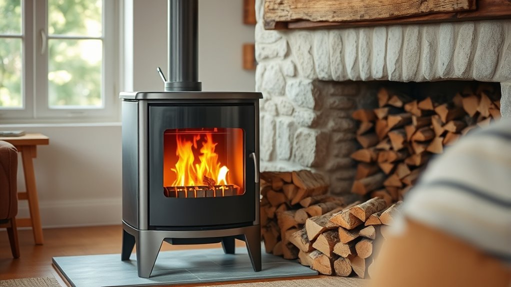 burn only clean seasoned wood