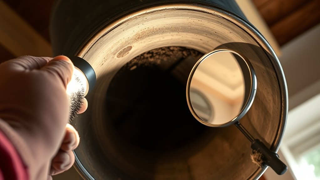 chimney blockage and creosote inspection