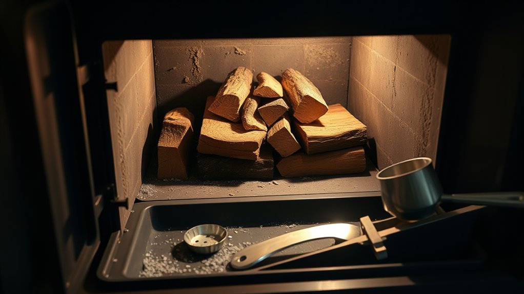 clean firebox and ash pan