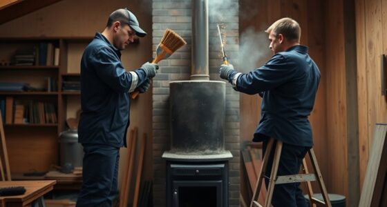 clean wood stove chimney