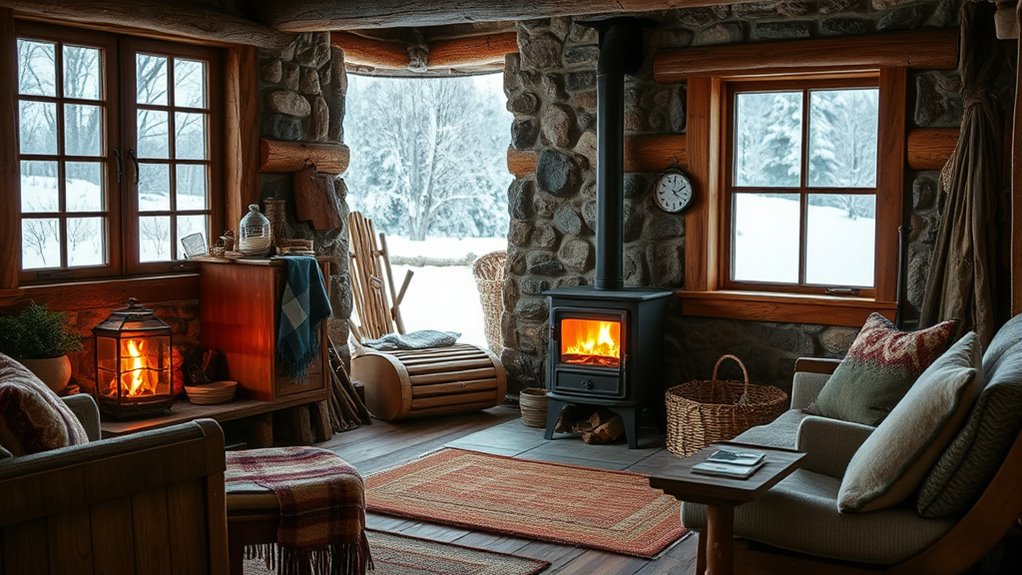 cozy rustic hearth centerpiece