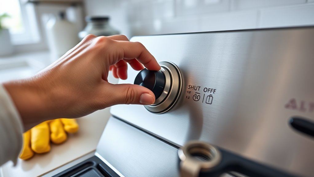 disconnect gas or power