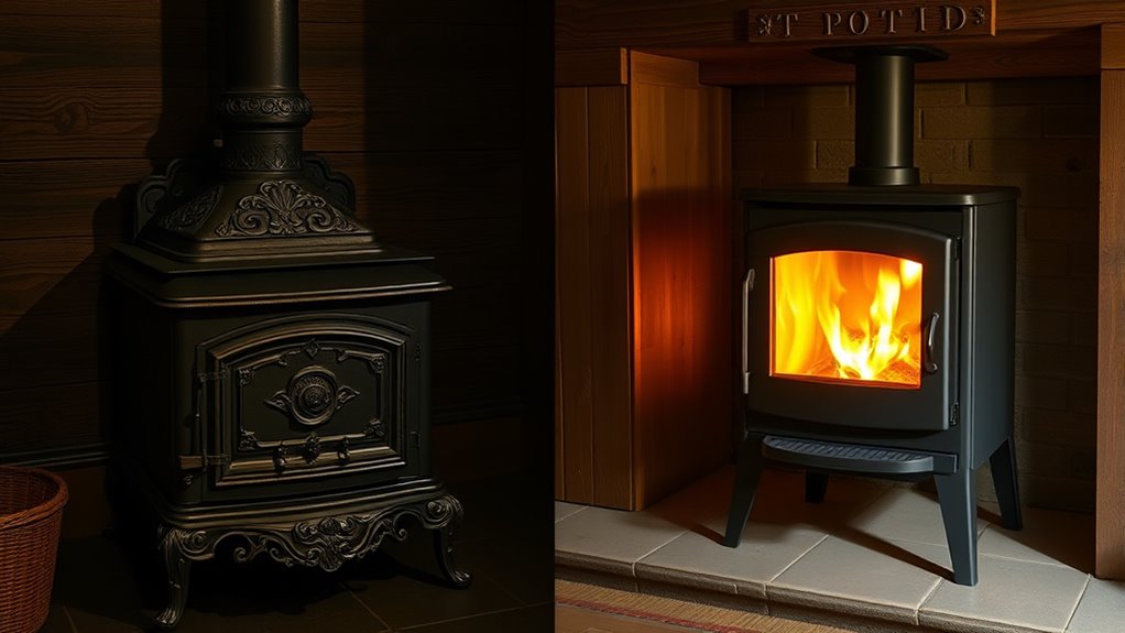 evolution of wood heating
