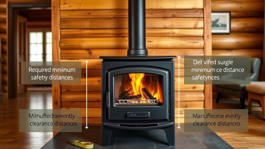 follow manufacturer clearance guidelines