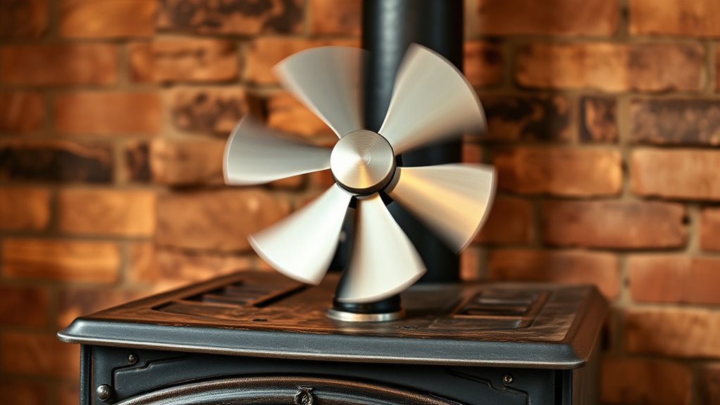 heat activated stove fans