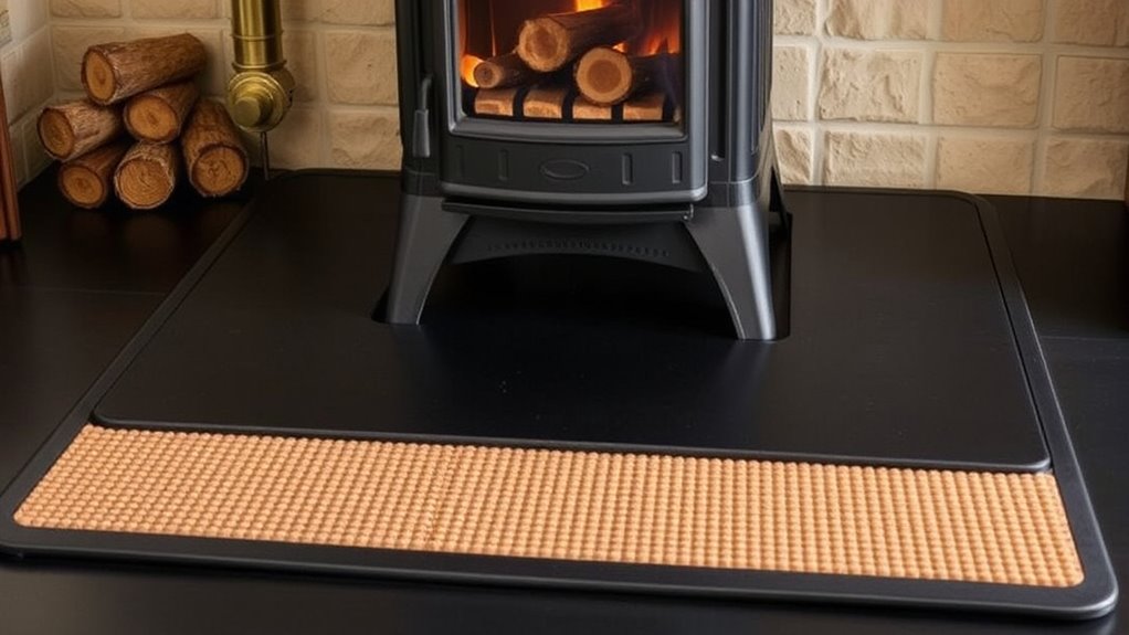 heat resistant hearth protection