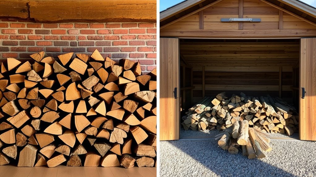 indoor firewood storage benefits