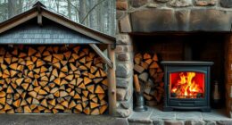 indoor vs outdoor firewood storage