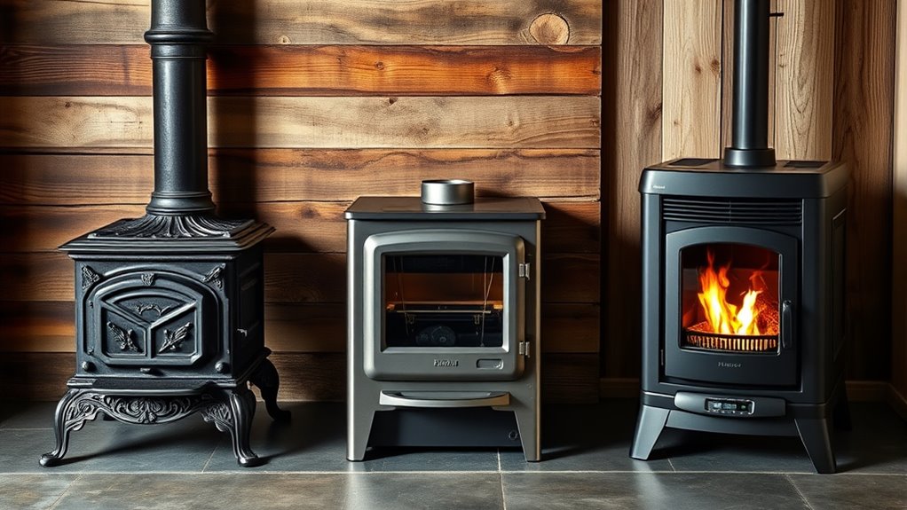 innovative efficient stylish wood stoves