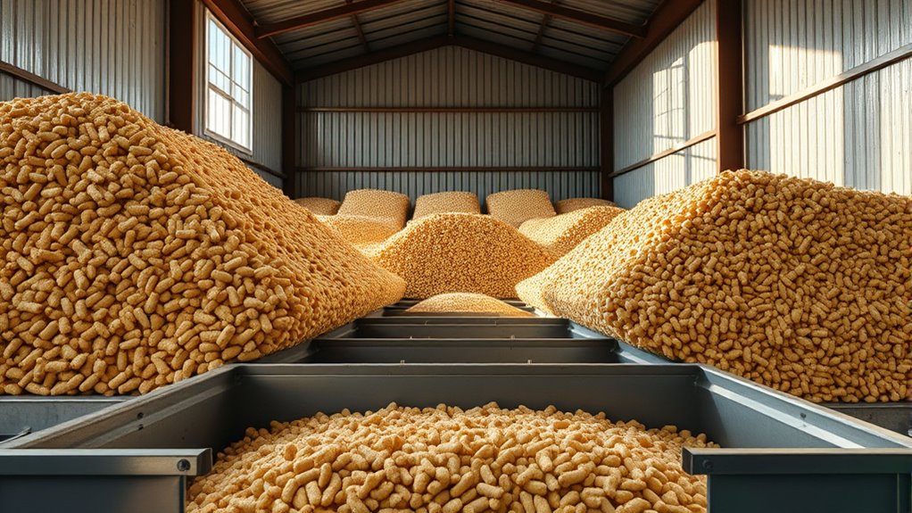 maintain dry pellet storage