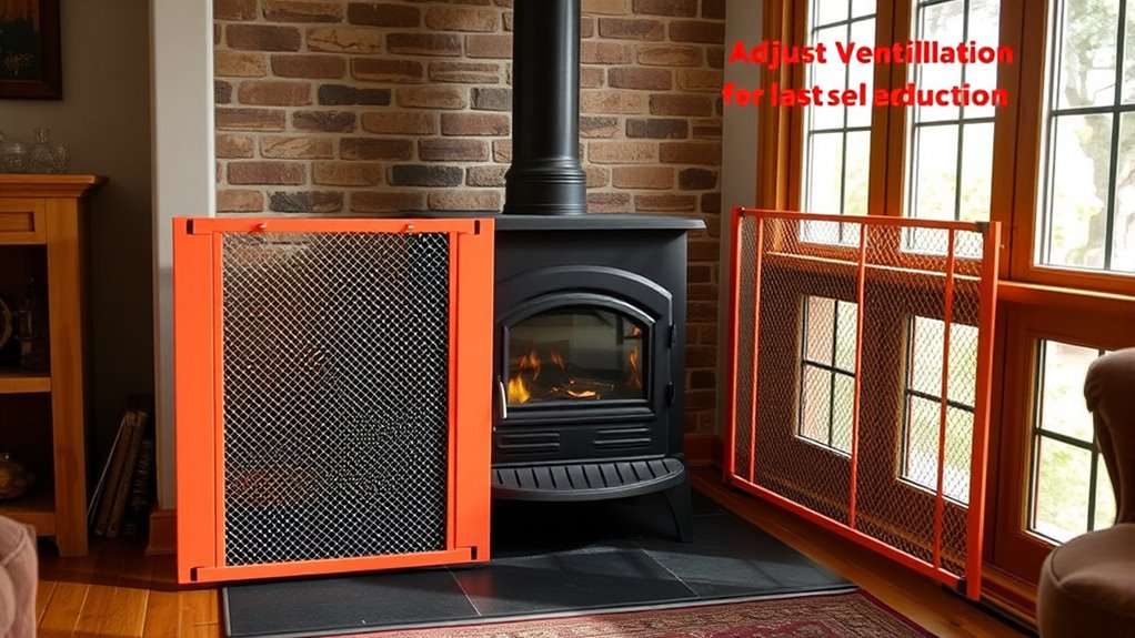 maintain proper stove ventilation