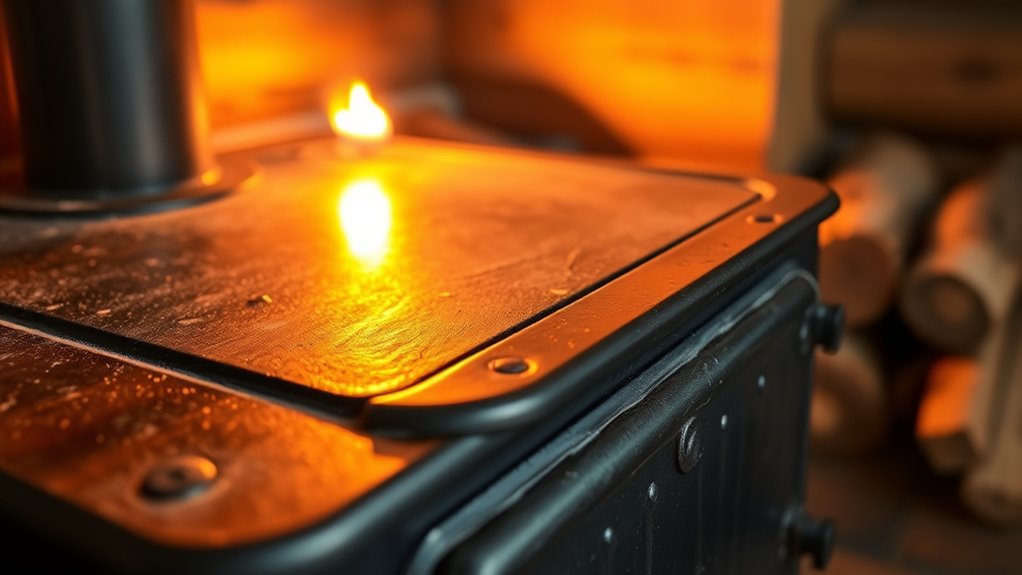 maintain stove with regular cleaning