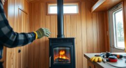 mobile home wood stove installation