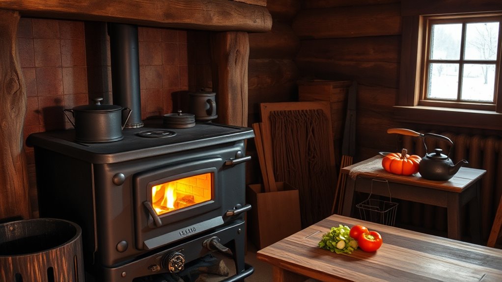 multifunctional safe wood stove