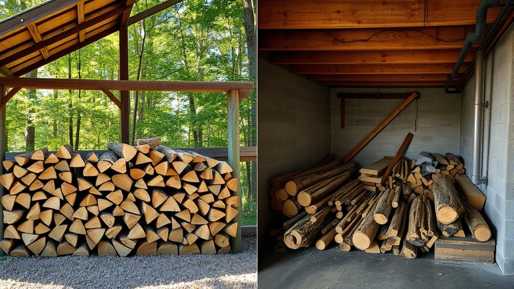 outdoor firewood storage benefits