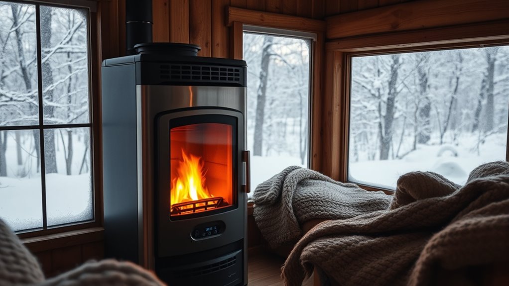 pellet stoves for power limited heating