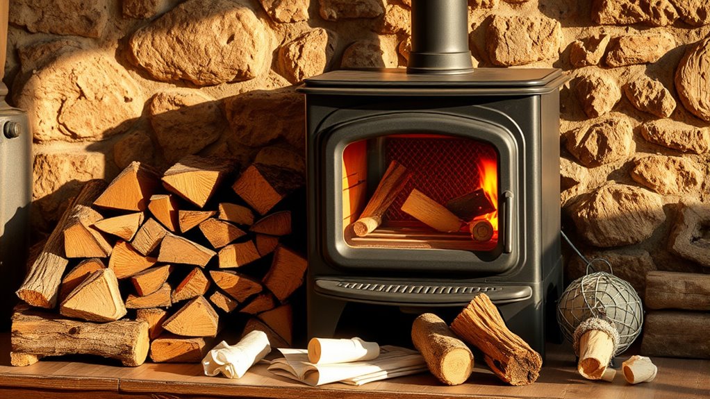 prepare stove and safety checks