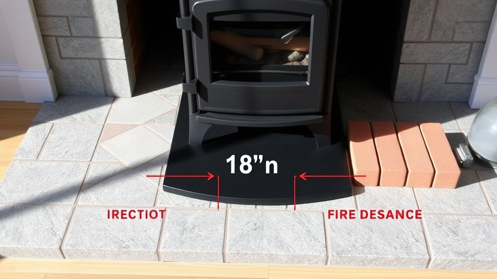 proper combustible material placement