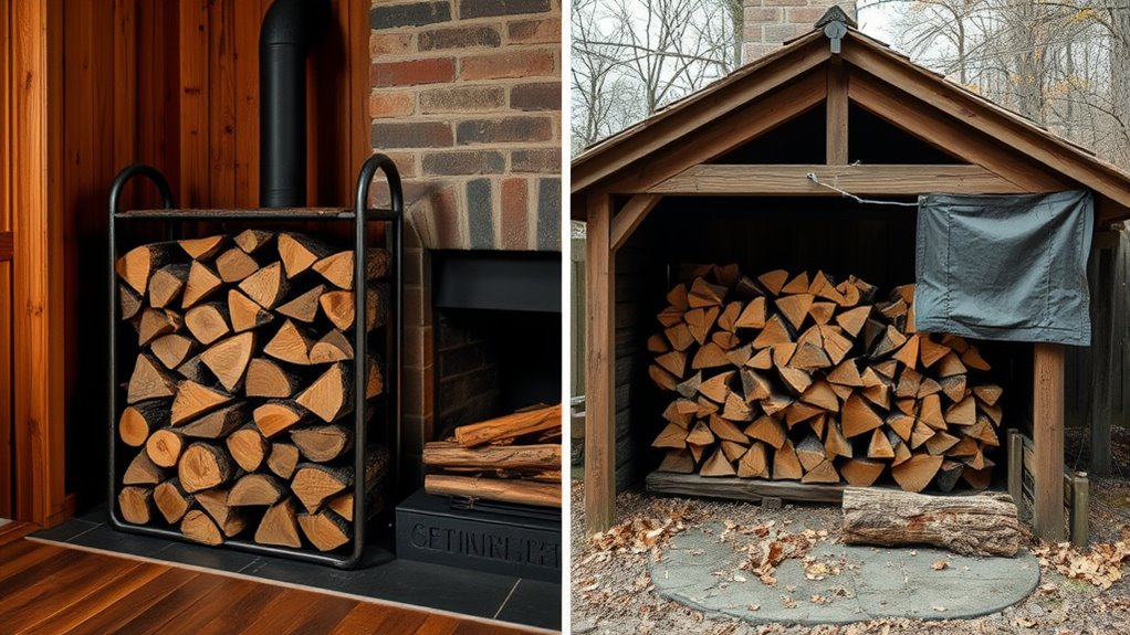 proper firewood storage conditions