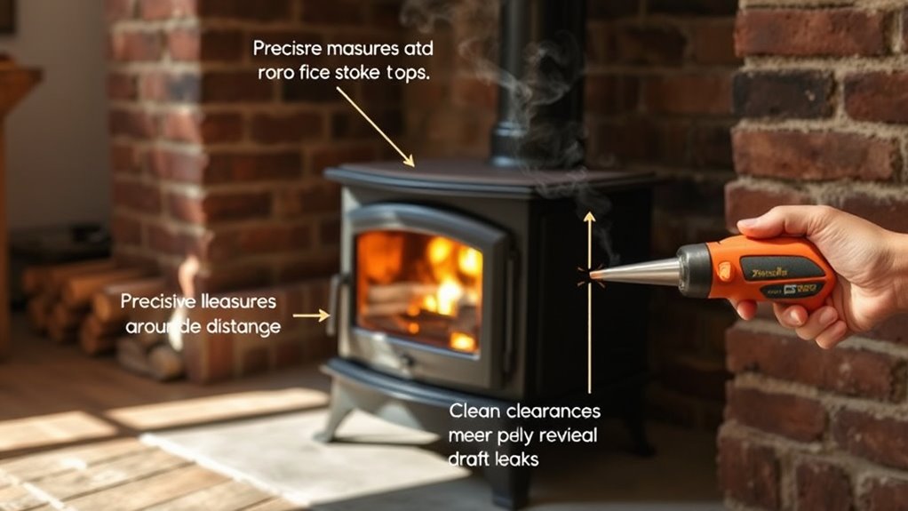 proper stove placement and clearances