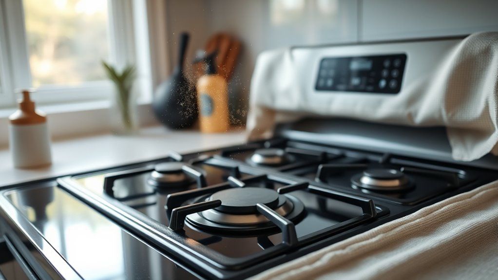 protect stove from dust