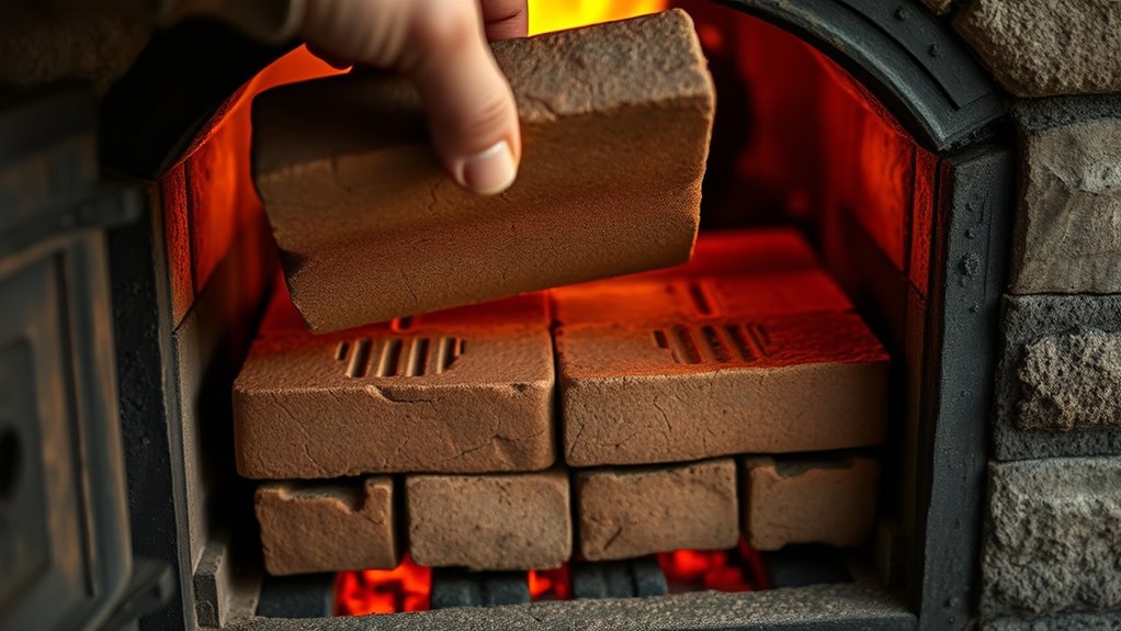 replacing stove fire bricks