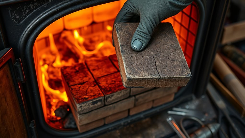 safe fire brick removal