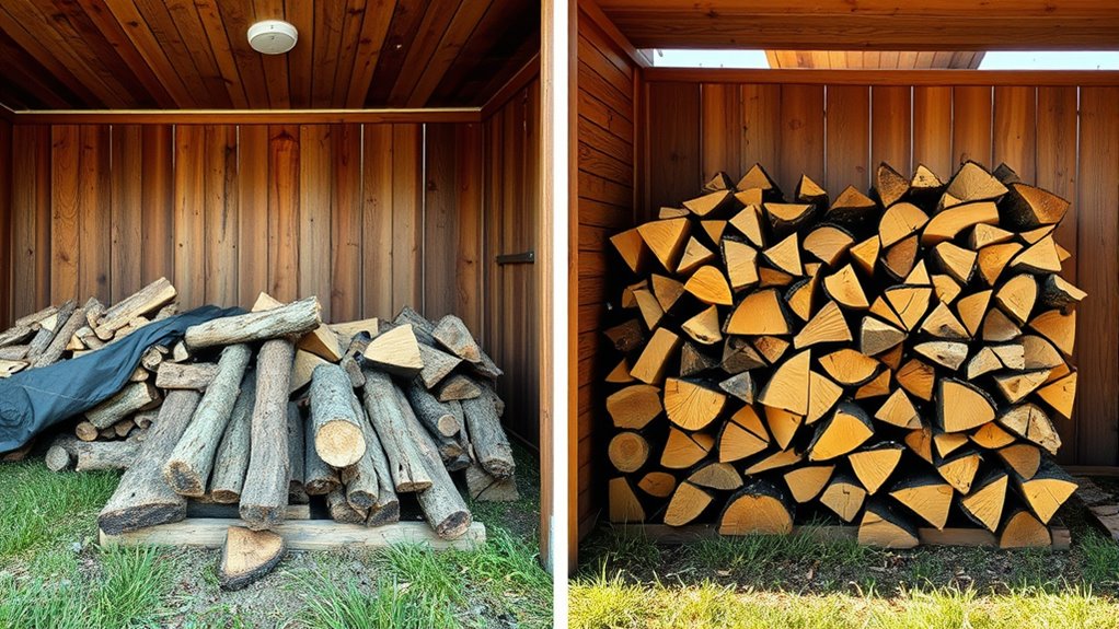 safe firewood storage practices