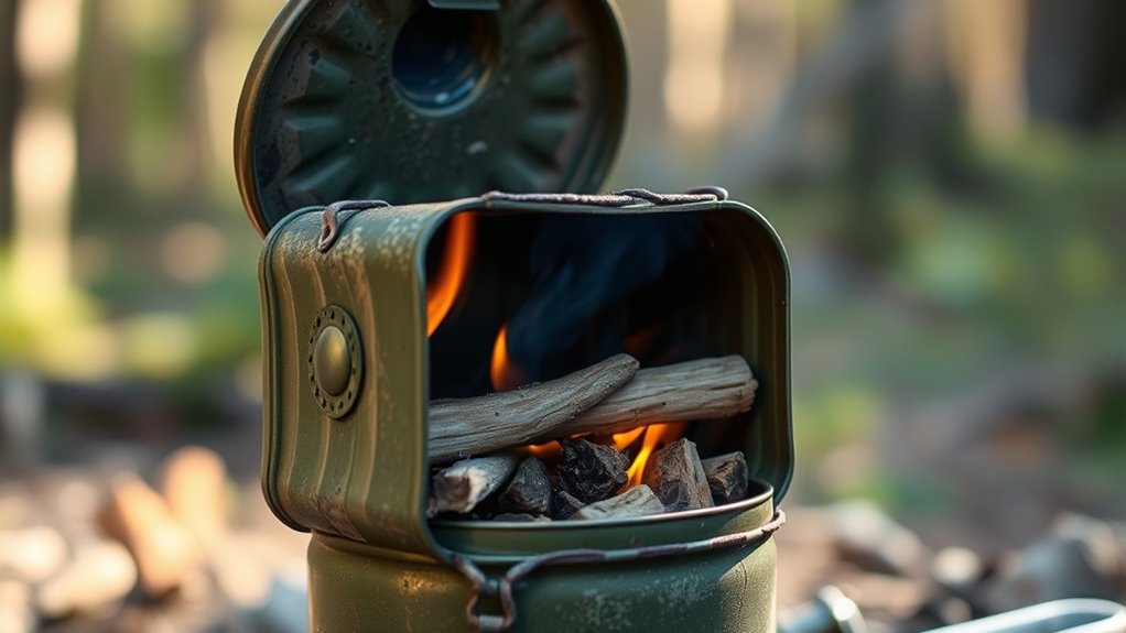 safe mini wood stove operation